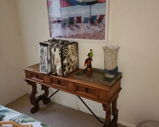 Spanish Revival Rustic Console Table