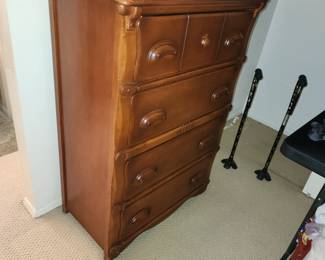 Cool Vintage High Boy Dresser With 4 - Drawers