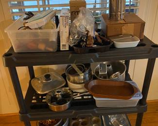 Loaded with kitchen utensils, bakeware, and more.