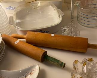 Vintage rolling pins.