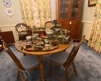 Nice drop leaf table and chairs.
