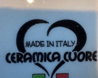 Italian pottery ceramica cuore bowl