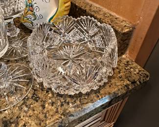 Cut glass bowl