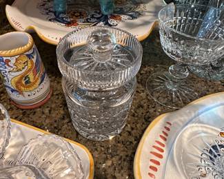 Waterford crystal jam jar