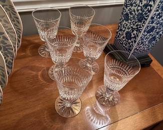 Vintage cut crystal stems