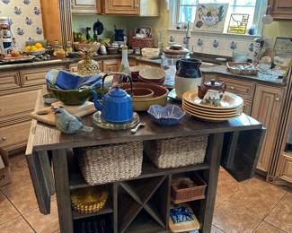 Wine island for entertaining, purchased from Lazyboy 