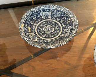 Blue and white pottery collection 