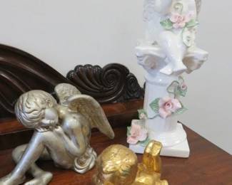 Cherub Angel Statues, Candle Holder