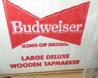Budweiser Large Deluxe Wooden Tapmarker