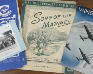 1940's Song of The Marines & Winged Victory Sheet Music