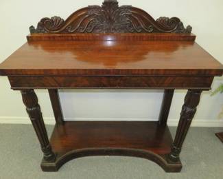 19th Century French Mahogany Console Table