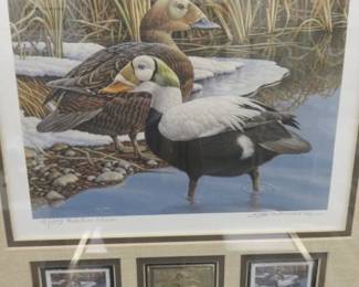 Signed Carl Branson Alaska Duck Print & Stamps Medallion Edition 19/1075
