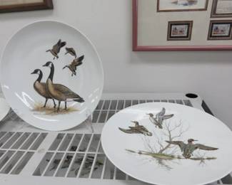 Vintage Maynard Reece Collectors Duck Design Plates Limoges France