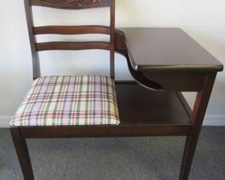 Vintage Telephone Gossip Table Bench