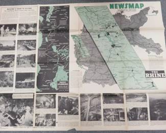 1944-45 NEWSMAPS Distributed by Industrial Services Division, Bureau of Public Relations, War Department. Prepared from public sources of information.