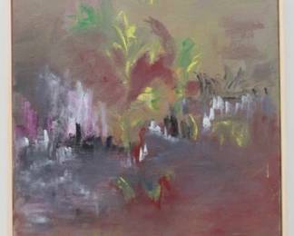 Julia Poulton, "Aurelan" Small Abstract Acrylic Painting