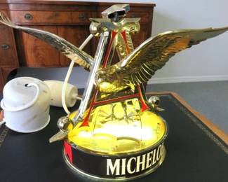 1980's Anheuser-Busch Michelob Beer Giant Eagle Hanging Bar Light
