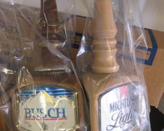 Bush, Michelob Light Large Deluxe Wooden Tap Marker