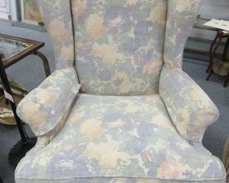 Floral Wingback Armchair