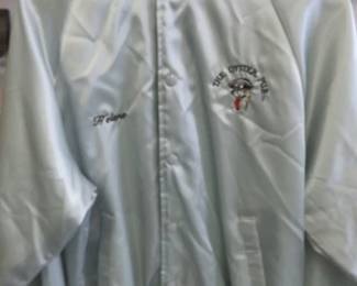 1970's The Oyster Pub Daytona Beach Grey Satin Jacket