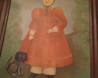 Original framed folk art