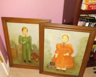 Original paintings framed