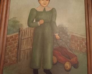 Original framed folk art