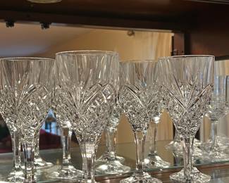 6  Crystal  Water/Tea Glasses!