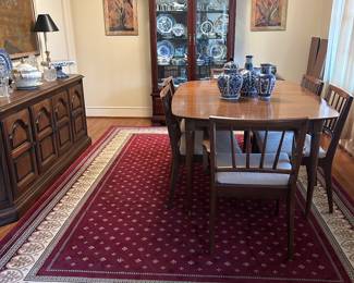 Mid Century Modern Dining Table with 6 Chairs!