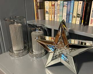 Silver Candles and Star Decorations!