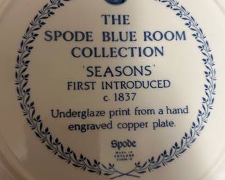 Underglaze print from a hand engraved copper plate!