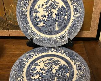 Blue Willow Plates....... made in...........