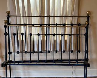 Antique Brass and Iron Bed.......Art Deco Style