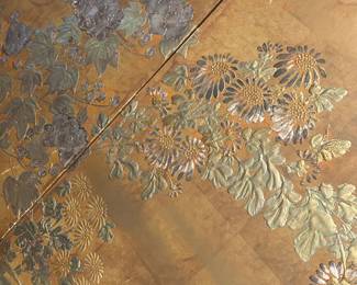 Outstanding Painted Flowers on the Screen!