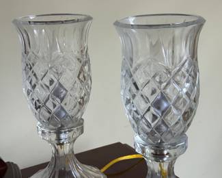 Pair of Crystal Lamps!