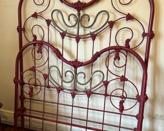 Antique Brass and Iron Bed......very unusual!