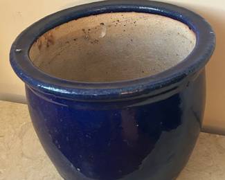 Nice Navy Blue Pottery Pot for Plants