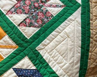 Vintage Quilt.....lots of colors!