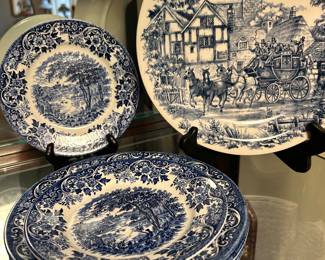 Blue and White Plates.....great for display!
