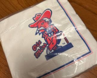 NEW in package COLONEL REB - Ole Miss cocktail napkins