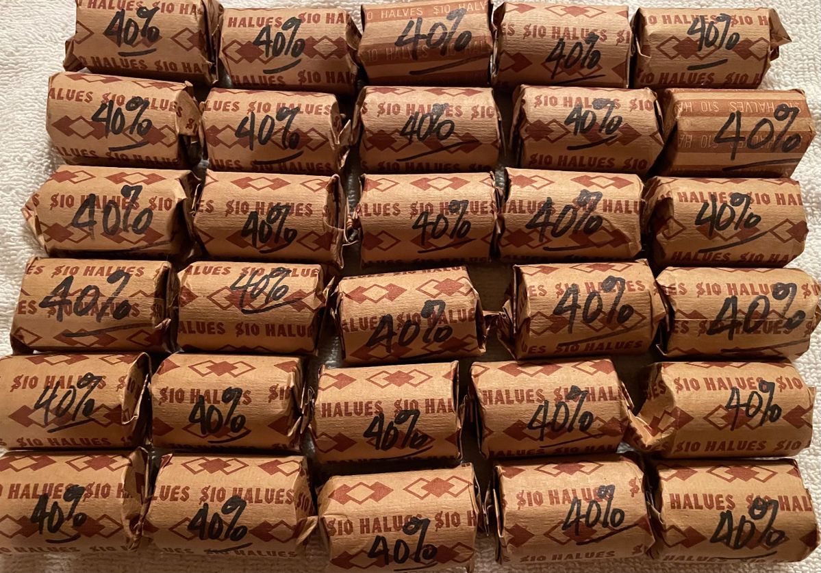 40% silver half dollars coins