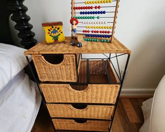 Wicker Storage Table