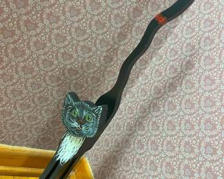 51 Anne Black Wooden Cat Doorstopmin