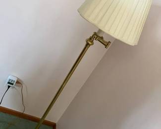 51 Vintage Brass Swing Arm Floor Lamp X2min