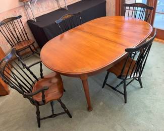 51 Ethan Allen Stenciled 4Top Dining Tablemin