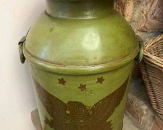 51 Vintage Crowleys Handpainted Federal Eagle Creamery Canmin