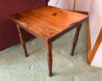 51 Knotty Pine Stacking Accent Table X2min