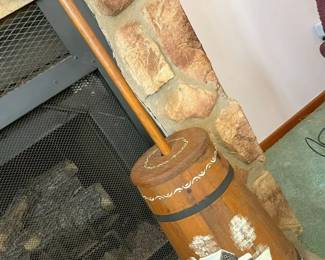 51 Vintage Handpainted Butter Churnmin