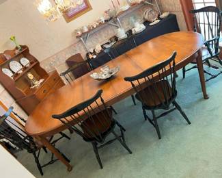 51 Ethan Allen Dining Table Extendedmin