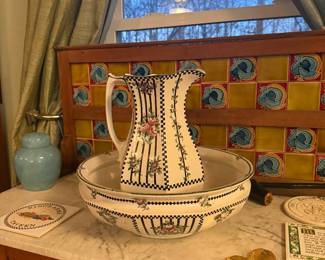 Coronaware (S. Hancock & Sons, Stoke-on-Trent) Wash Basin & Jug/Ewer